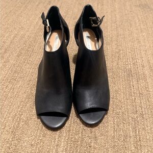 Tahari Black Peep-Toe Heels